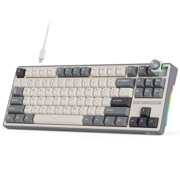 Teclado mecânico RK ROYAL KLUDGE R87 Pro 75% RGB retroiluminado