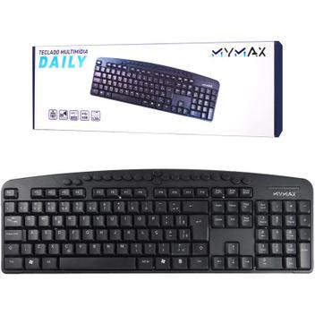 Teclado Multimidia Daily USB ABNT II(MKS-VSC8168/USB) - Mymax