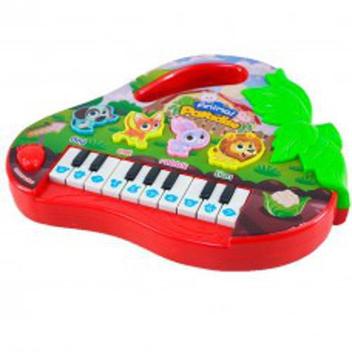 Brinquedo Teclado Piano Moranguinho Animais Musical Infantil - Cem