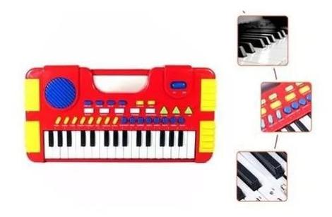 Teclado infantil piano 8 sons instrumentos musical barcelona