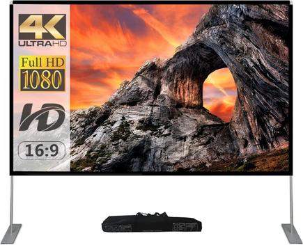 Tela de Projetor SKERELL 100 Polegadas com Suporte para Uso Externo ...