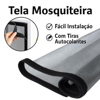 Tela Mosquiteira Adesiva Fibra de Vidro para Janela Instalação Rápida e ...