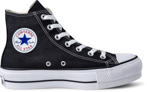 all star preto tecido