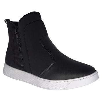 T nis Bota Comfortflex Cano Alto Preto T nis Feminino Magazine