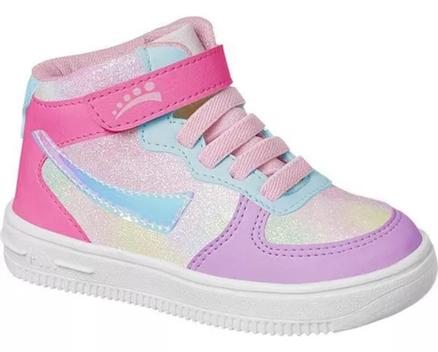 Tenis Botinha infantil para meninas Ortopasso cano alto anatômico anti ...