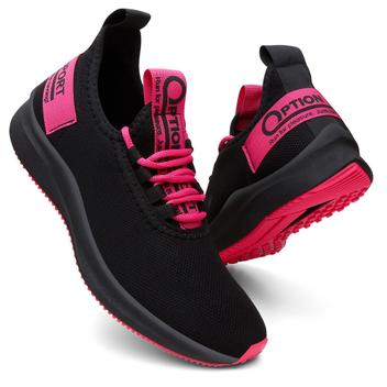 Tênis Caminhada Feminino Option Sport Nude Feminino Oferta - Option