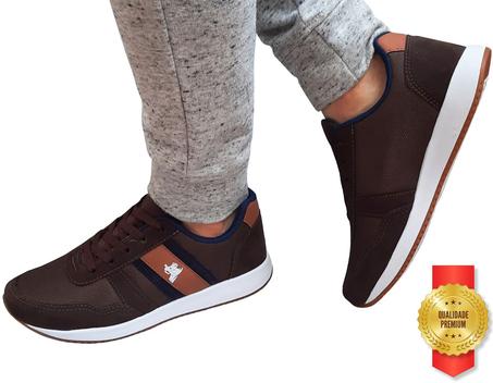 T nis Casual Masculino Preto Barato Para Sair e Trabalhar