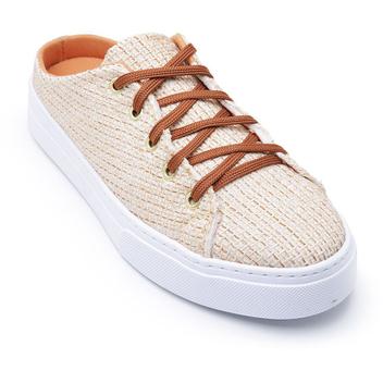 tênis flatform sapatofran palha confortável feminino