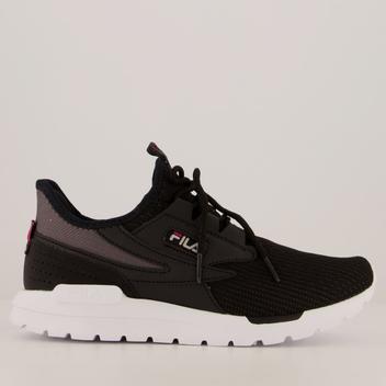Tênis Fila TR Knit Feminino Preto e Branco - Tênis Esportivo - Magazine ...