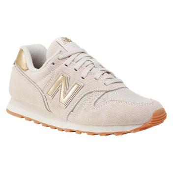 New balance sale branco e dourado