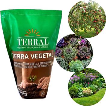 Terra Vegetal adubada Para Plantas Vasos E Jardins - 2kg Terral - Terra ...