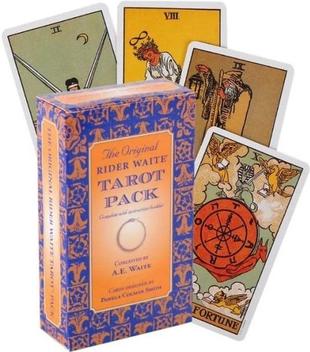 Compra online de Tarot Rider Folha de Ouro Cartas de Tarô Completa Edição  em Inglês Jogo de Tabuleiro de Baralho de Tarô Mágico