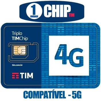 Tim Chip Triplo Corte/ 4G Compatível 5G DDD Livre - ATIVA EM QUALQUER ...