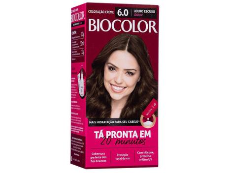 Tinta de Cabelo Biocolor Louro Escuro Clássico 6.0 - 100ml - Tinta de ...