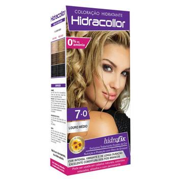 Tinta de Cabelo Hidracollor 7.0 Loiro Medio 100ml - Tinta de Cabelo ...