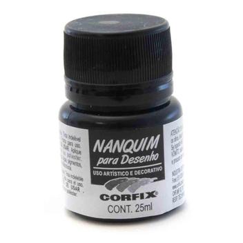 Tinta Nanquim Corfix Preta 25Ml - Tinta Nanquim - Magazine Luiza