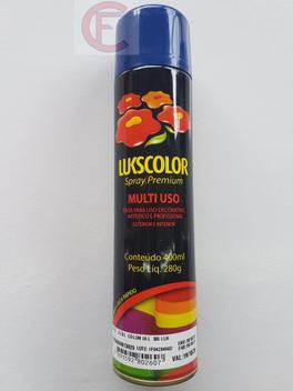 Tinta Spray Premium Lukscolor Azul Colonial Brilho 400 Ml - Tinta Spray ...