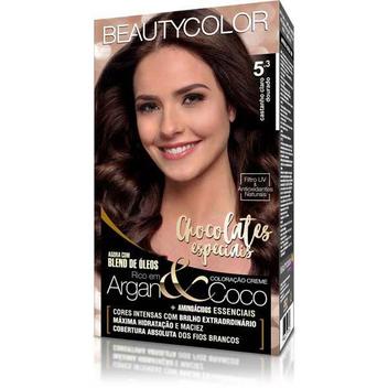 Tintura Kit Beauty Color 5.3 Castanho Claro Dourado - BONYPLUS - Salão ...