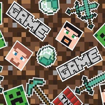 Tnt Estampado Minecraft Supper Tecido Tnt Magazine Luiza