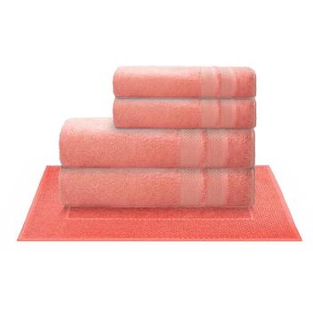 Toalhas De Banhão Rosto Piso Camesa Neo Allure Rosé 5 Peças - Jogo de