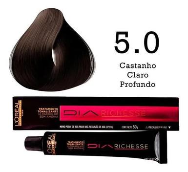 Loreal Kit c/3 Dia Richesse Tonalizante 5.0 Castanho Claro