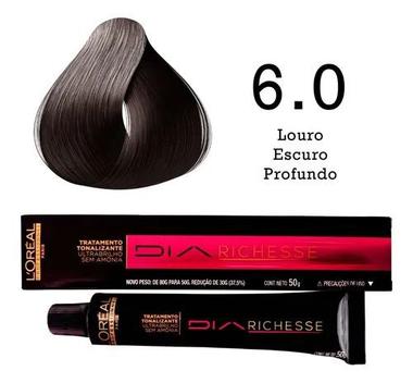 Tonalizante 6.0 Louro Escuro Profundo Diarichesse L'Oréal Professionnel, Magalu Empresas