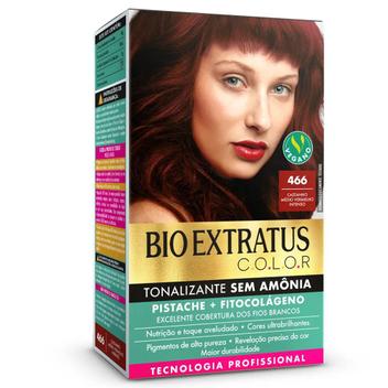Tonalizante Sem amônia Bio Extratus Color Castanho Médio Vermelho ...
