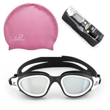 Touca E Óculos De Natação Profissional Silicone, Mar Piscina - AQUON ...