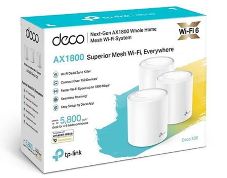 Tp-Link Deco X20 (3-PACK) Whole-Home Mesh WI-FI 6 AX1800