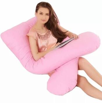 Travesseiro De Corpo para Gestante Rosa - Am Bordados 