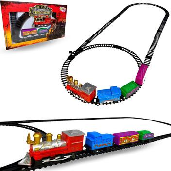 Trenzinho de Brinquedo Com Trilhos Locomotiva Infantil Trem - Europio - Trem  de Brinquedo - Magazine Luiza