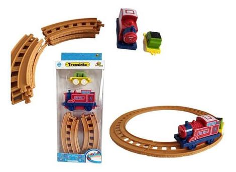 Trem De Brinquedo Com Trilho A Pilha Locomotiva Infantil - Shop Macrozao