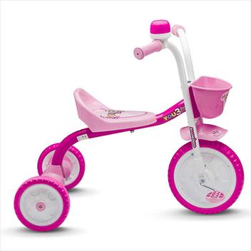 Triciclo Infantil Aro 5 You 3 Girl Nathor - Rosa