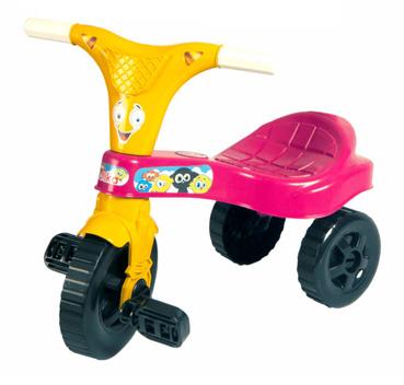 Motoca Infantil Triciclo Rosa com Empurrador - Lugo Brinquedos - Velotrol e  Triciclo a Pedal - Magazine Luiza