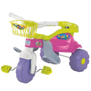 Motoca Triciclo Tico-Tico Com Proteção e Cabo Meg - Magic Toys