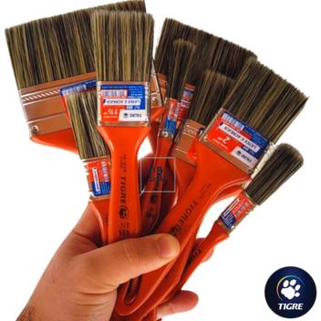 Trincha Pincel 695 Para Pintura Tigre Uso Profissional - Trincha ...