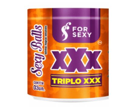 Triplo Xxx Sexy Ball Funcional 03 Unidades For Sexy - Cosméticos