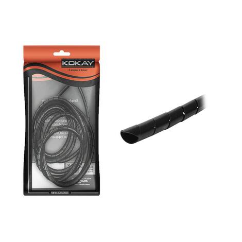 Tubo Espiral Organizador Fios Cabos 7.5mm 10 Mts Expansível - KOKAY ...