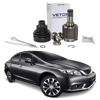 Tulipa 25+trizeta 21 dentes new civic 1.8 2012/2016 l.dir - 72377