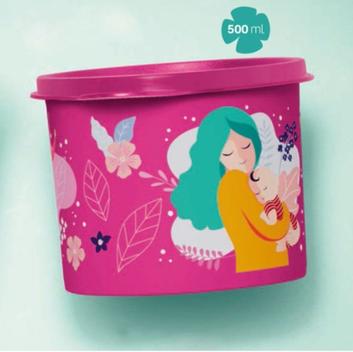 Tupperware Redondinha Mulheres 500ml Rosa - Pote - Magazine Luiza