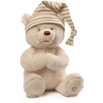Urso de oração de boa noite animado de pelúcia de pelúcia Gund 15 cm ...