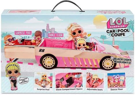 UAU! Conjunto L.O.L. CAR-POOL COUPE com Boneca Exclusiva, Piscina Surpresa  & Pista de Dança  UAU! Conjunto L.O.L. CAR-POOL COUPE com Boneca  Exclusiva, Piscina Surpresa & Pista de Dança Oi, pessoal! Hoje