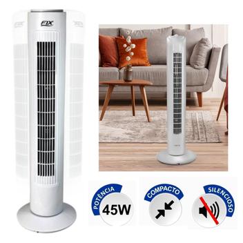 Ventilador Circulador de Ar Torre Coluna Turbo Silencioso 110v - Wincy ...