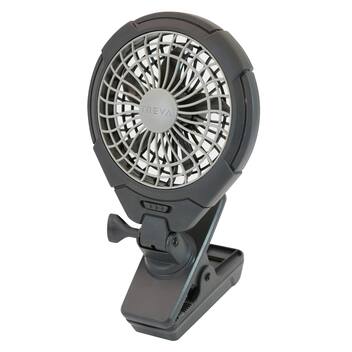 Ventilador Clip O2COOL Treva 12,7 cm, bateria de 2 velocidades e USB ...