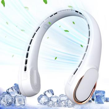 Ventilador Pescoço ASNUG - Recarregável 4000mAh Sem Pás 360°