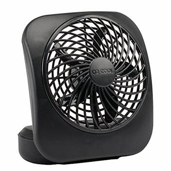 Ventilador Portátil O2COOL Treva - Mesa - 5 Polegadas - Alimentado por ...