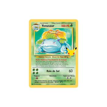 Carta Pokémon Venusaur (15/102) - Celebrações 25 Anos - Alfabay - Cubo  Mágico - Quebra Cabeças - A loja de Profissionais e Colecionadores!