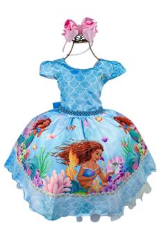 Fantasia Sereia Infantil Menina Vestido Ariel 2 a 12 Anos, Magalu Empresas