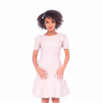 Vestido de Couro Nude - Parra Couros - Vestido Feminino - Magazine Luiza
