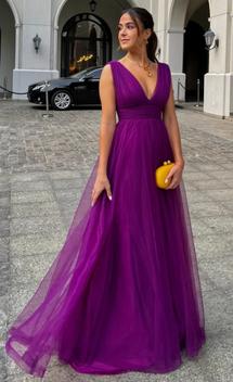 Vestido festa cheap roxo